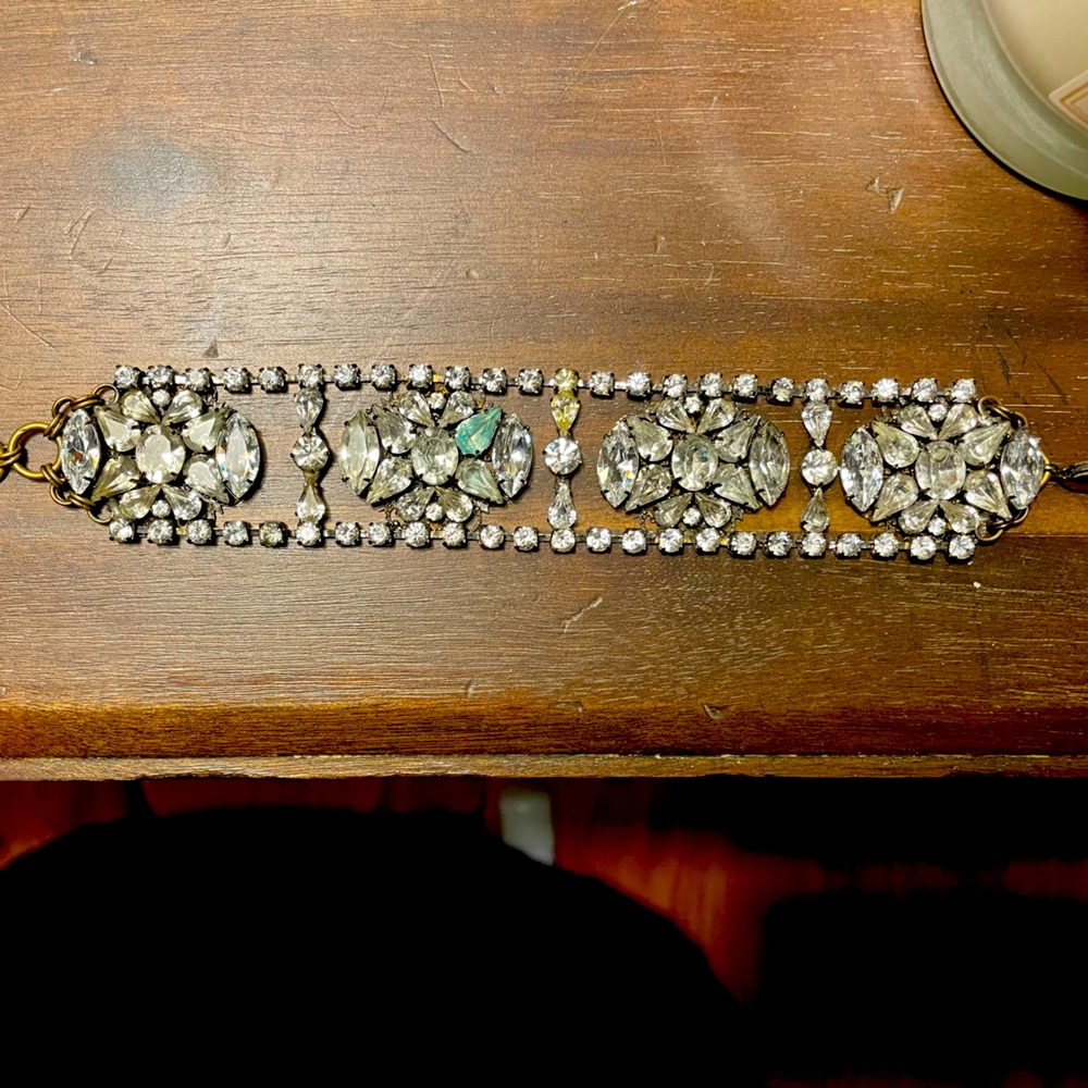 Antique faux diamond bracelet